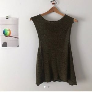 American Apparel cutoff top